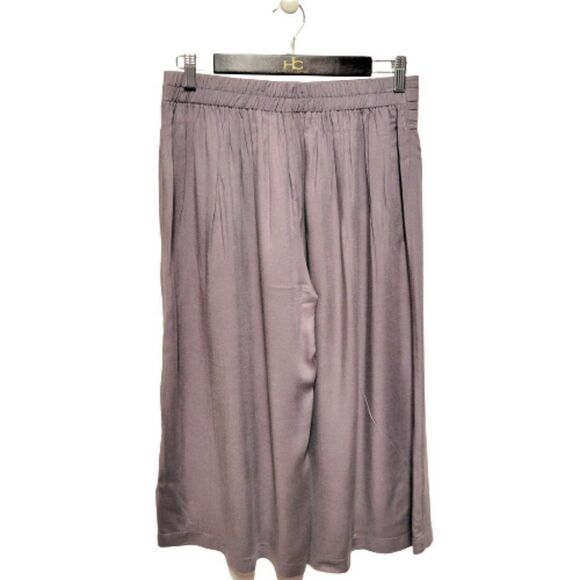 Grey Capri Pants, Culottes Wide Leg, Casual Pants- Size S, L, XL,  XXL - Picture 2 of 12